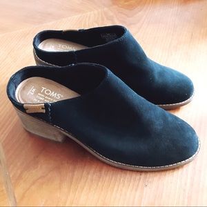 TOMS Leila Mule - Black Suede